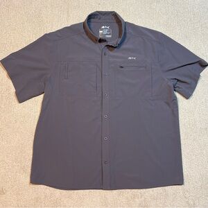 Silver Bait Gray Vented Lightweight Fishing Button Up Shirt Men’s Sz. XL